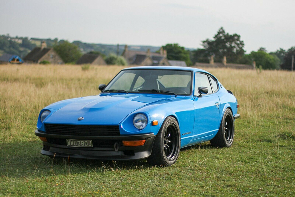 Blue 1971 Datsun 240z