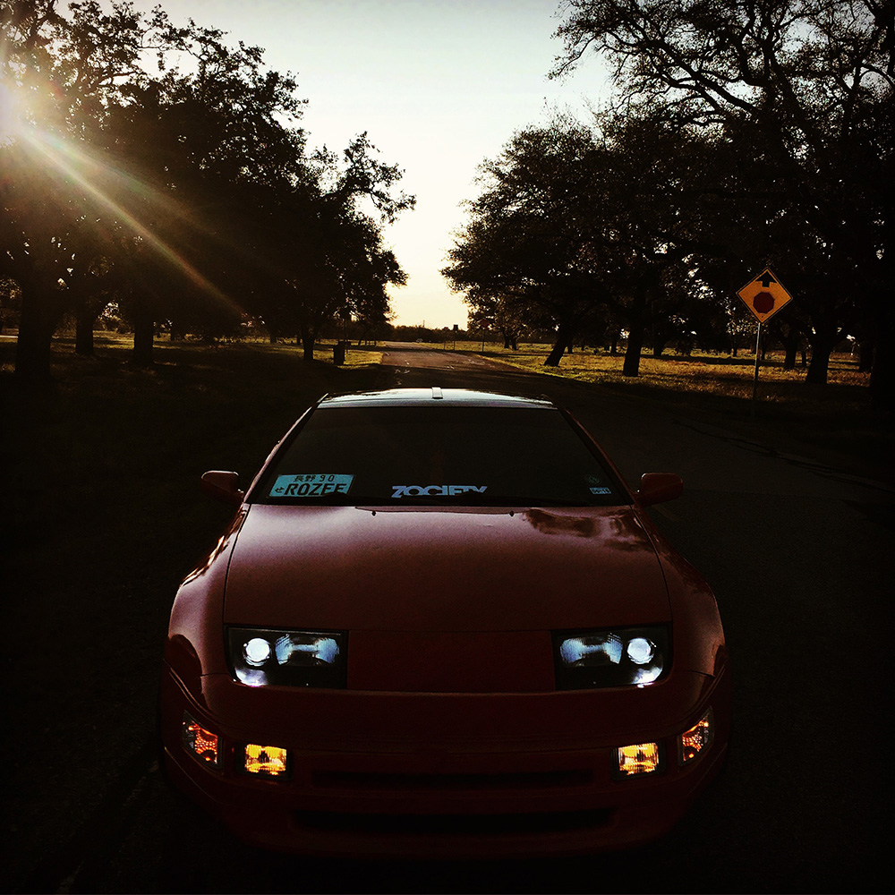 1990 Nissan 300zx Rosso Corsa Red Front View